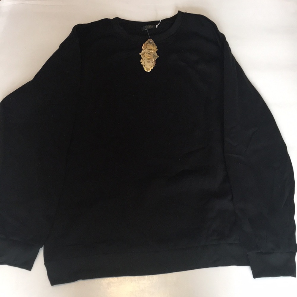Vicabo Black Crewneck Sweater Women Size 16/XXXL